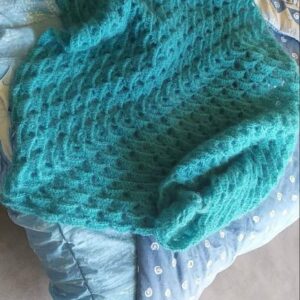 châle au crochet en laine mohair
